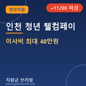 📝 인천 제물포구(구 동구) 청년 웰컴페이 — 이사비 최대 40만원 지원 (7월 재접수) [⏰ ~11/30 마감]