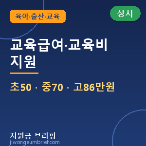 📚2026 교육급여·교육비 지원 — 초50·중70·고86만원 교육활동지원비 신청방법 총정리 [🟢 상시 신청]