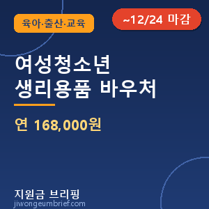 🌸2026 여성청소년 생리용품 바우처 — 연 168,000원 신청방법 총정리 [⏰ ~12/24 마감]
