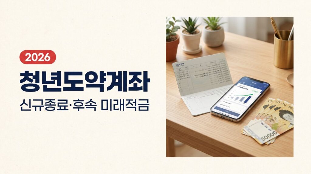 💳2026 청년도약계좌 — 신규가입 종료·후속 청년미래적금 총정리