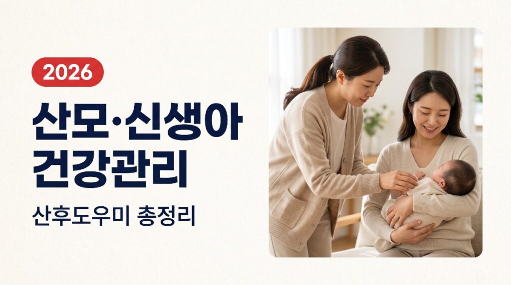 🍼 산모·신생아 건강관리 지원사업(산후도우미) 총정리