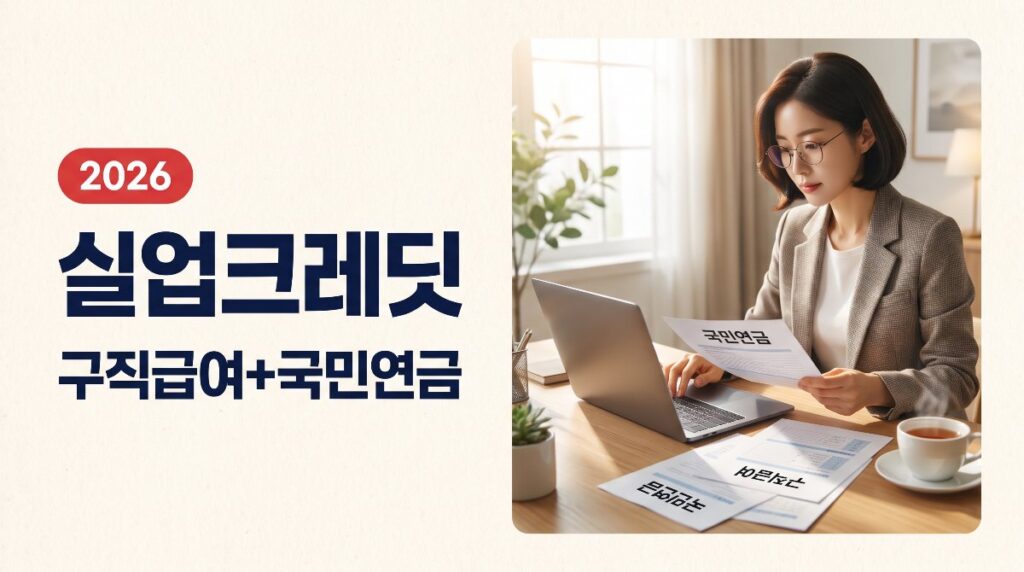 💼 실업크레딧 신청방법 총정리, 구직급여 받을 때 국민연금 보험료 75% 지원받기