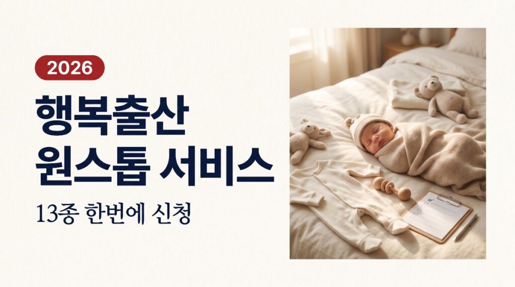 행복출산 원스톱 서비스 13종 한번에 신청