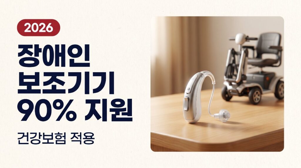 장애인 보조기기 건강보험 90% 지원 총정리